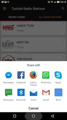 Turkish Radio Stations android App screenshot 0