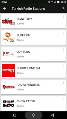 Turkish Radio Stations android App screenshot 5