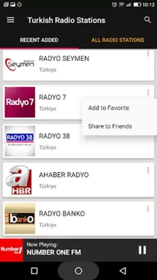 Turkish Radio Stations android App screenshot 6